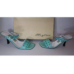NEW Mezlan Aqua Alligator Sandals